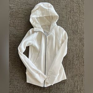 Lululemon white scuba hoodie